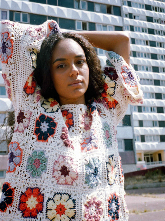 PRE-ORDER Granny Square crochet sweater
